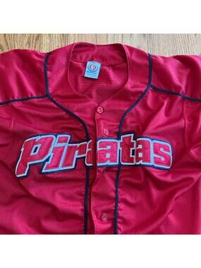Piratas Jersey Men's 40 Beisport Brand Made in Mexico Red 10 on Back